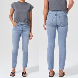 AGOLDE Willow Mid Rise Slim Crop Jean In Torch 27